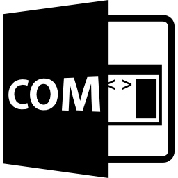 Com file format symbol icon