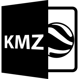 símbolo de formato de arquivo kmz Ícone