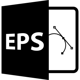 simbolo del formato file eps icona