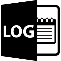 Log file format symbol icon