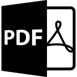 Pdf file format symbol icon