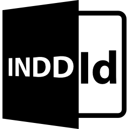 símbolo de formato de archivo indd icono