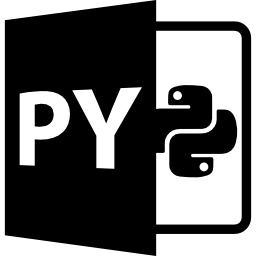 símbolo de formato de archivo py icono