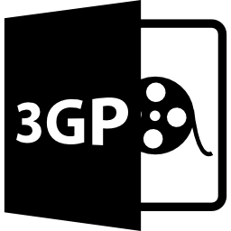 símbolo de formato de archivo 3gp icono