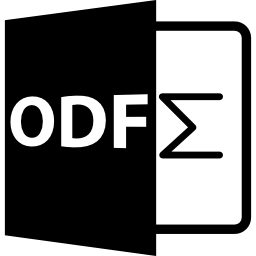 Символ формата файла odf иконка
