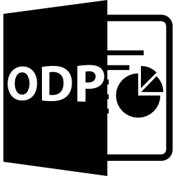 Odp file format symbol icon