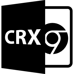 crx bestandsformaat symbool icoon