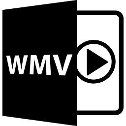 Wmv file format symbol icon