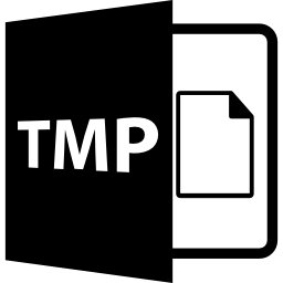 Tmp file format symbol icon