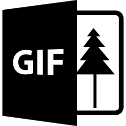 extensión de imagen gif icono