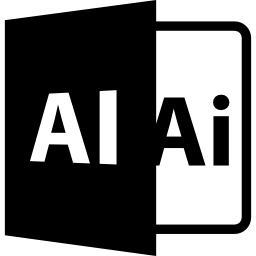 Ai file format symbol icon