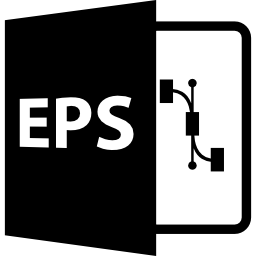 símbolo de formato de archivo eps icono