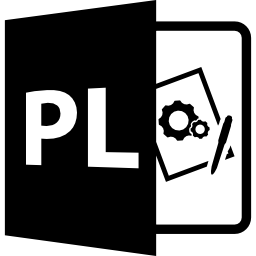 Pl file format symbol icon