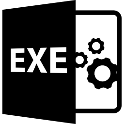 Exe executable file format interface symbol icon