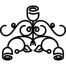 diseño simétrico complejo floral icono
