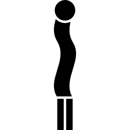 variante de cordón curvo icono