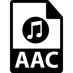 format de fichier aac Icône