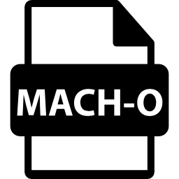 símbolo de variante de formato de archivo mach o icono