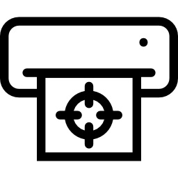 인쇄 된 용지가있는 프린터 icon