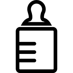 Baby bottle outline icon