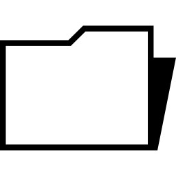 Folder outline with shadow icon