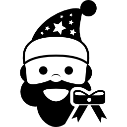 Santa Claus head icon
