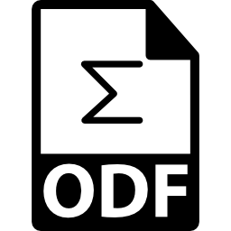 variante de formato de archivo odf icono