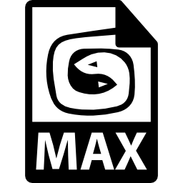 variante de formato de archivo max icono