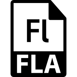 variante del formato file fla icona