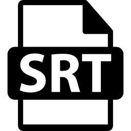 símbolo de formato de arquivo srt Ícone