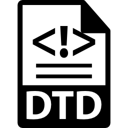 extensión de formato de archivo dtd icono