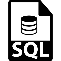 Символ формата файла sql иконка