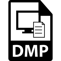 simbolo del formato file dmp icona