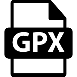 símbolo de formato de arquivo gpx Ícone
