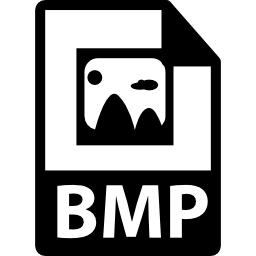 símbolo de formato de archivo bmp icono