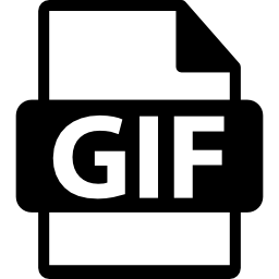 símbolo de formato de arquivo gif Ícone