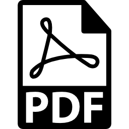 símbolo de formato de arquivo pdf Ícone