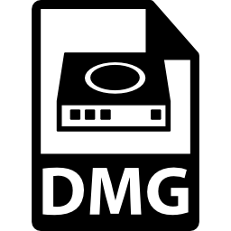 símbolo de formato de archivo dmg icono