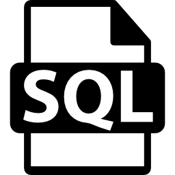 símbolo de archivo sql icono