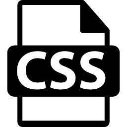 símbolo de formato de archivo css icono