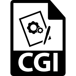 simbolo del formato file cgi icona