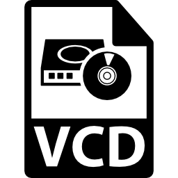 símbolo de formato de archivo vcd icono