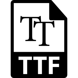 ttf ファイル形式の記号 icon