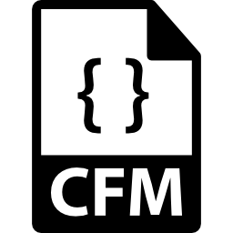 cfm 파일 형식 기호 icon