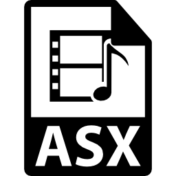 format de fichier multimédia asx Icône