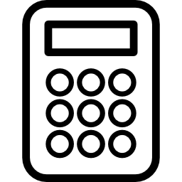 Calculator outline variant icon