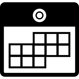 Square wall calendar icon