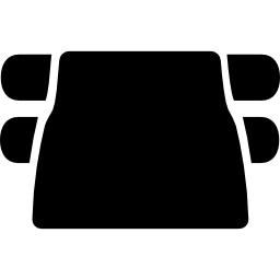 Принтер черная форма иконка