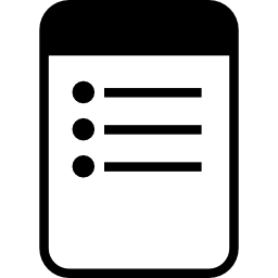 Notepad variant with rounded edges icon