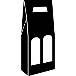 silhouette d'emballage en papier Icône